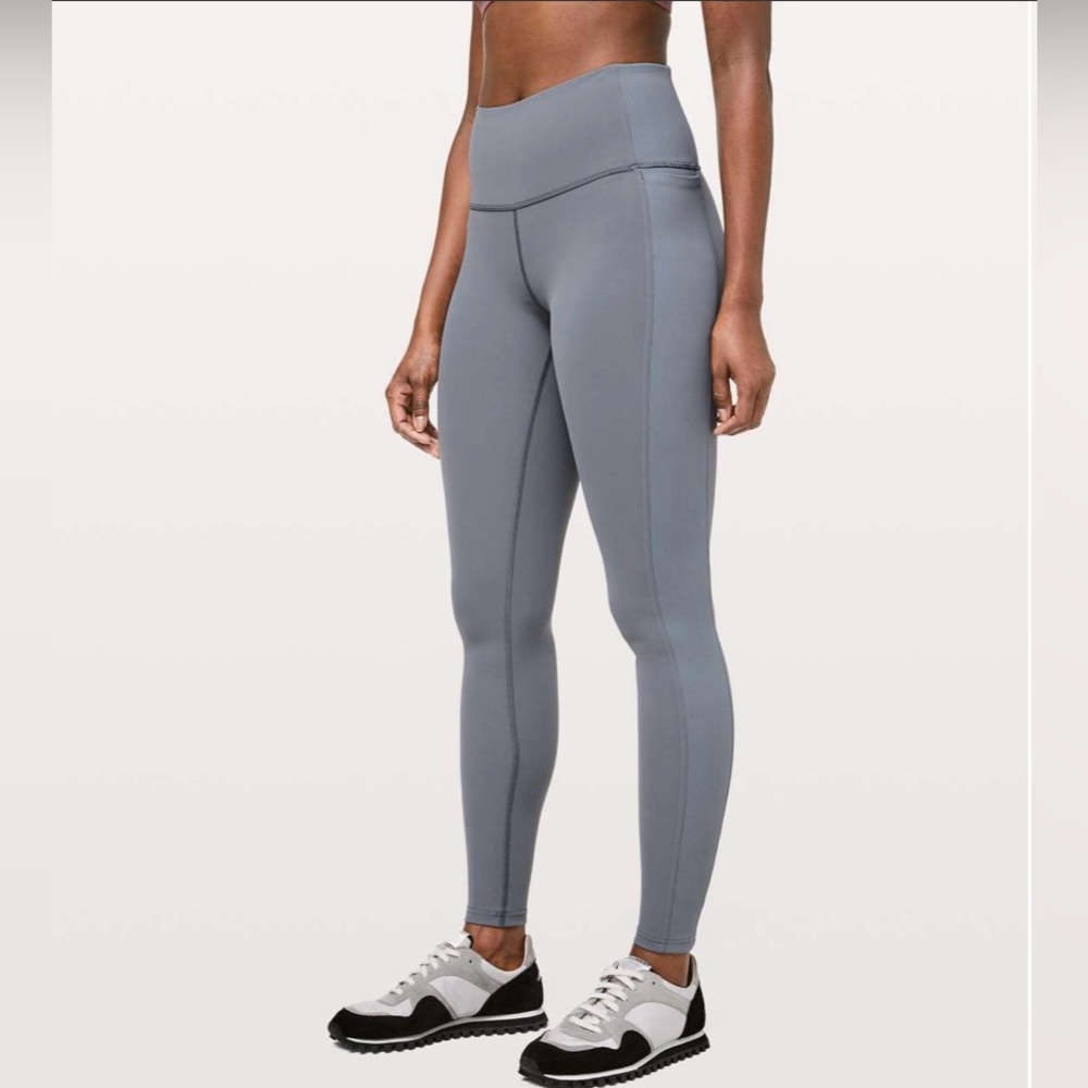 Lululemon Wunder Under High-Rise Steam Blue Size 4 EUC - Picture 2 of 8